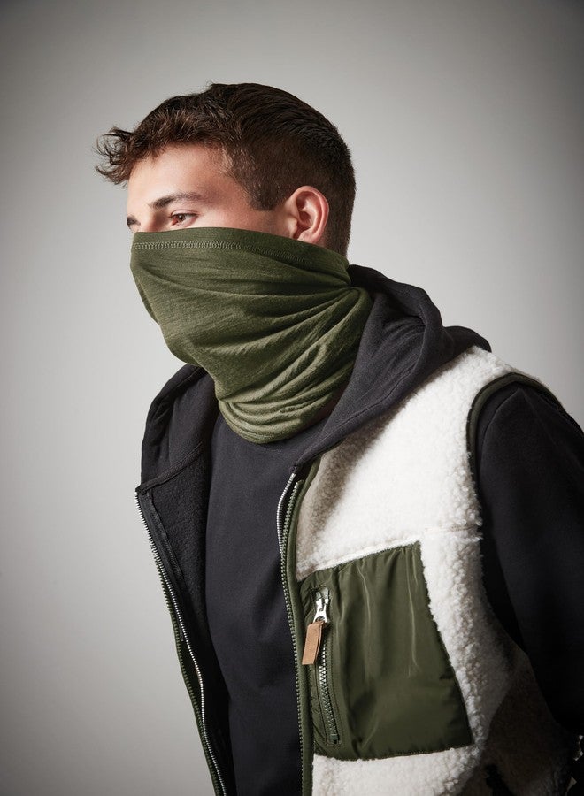 ASVP Shop Merino Wool Multi-Purpose Neck Gaiter - 100% Merino Wool Face Mask, Skiing Neck Warmer, Breathable & Quick-Drying Headwear (Green) - Image 4