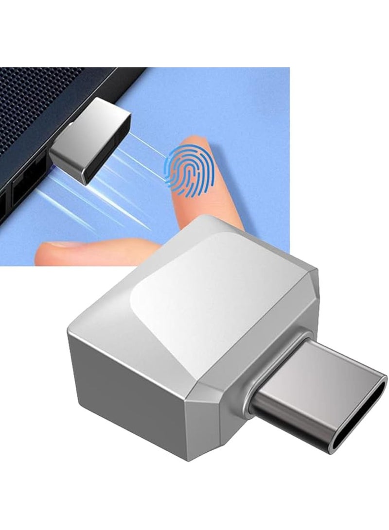 SOLARAE Fingerprint Key, USB-C Fingerprint Key, Fast Fingerprint Reader for Quick & Secure Access, Compatible with Windows 10/11, macOS, Chrome & iOS, Enhanced Security for Laptop & Devices - Image 2