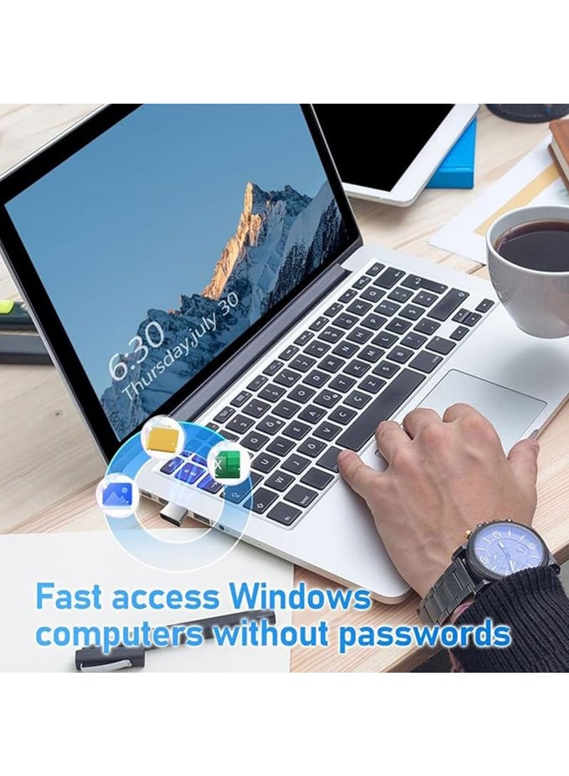 SOLARAE Fingerprint Key, USB-C Fingerprint Key, Fast Fingerprint Reader for Quick & Secure Access, Compatible with Windows 10/11, macOS, Chrome & iOS, Enhanced Security for Laptop & Devices - Image 4
