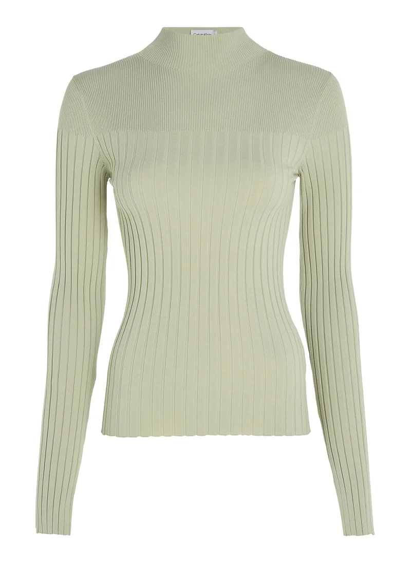 CALVIN KLEIN High Neck Knitted Sweater