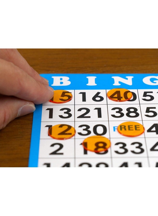 Regal Games Regal Bingo Plastic Bingo Chips 500 Pcs - Clear Transparent Counters Game Chips Set for Board Game - Bingo Night - 3/4 Inch Assorted Colors - Image 4