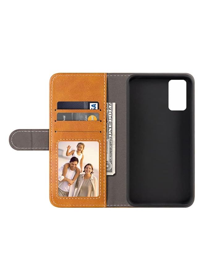 erorex - Case For Infinix Note 10 Pro Pu Leather Wallet Case Magnetic Flip Cover Card Holder Cell Phone Cases Infinix Note 10 Plus Infinix Note 10 Pro Infinix Note 10 Plus Brown - Image 1