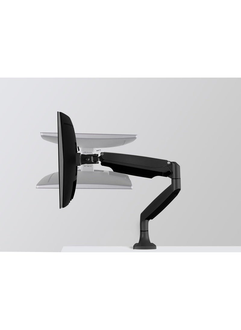 Generic - Single Monitor Arm Desk Mount | Gas Spring Monitor Arm | Full Motion Articulating Height Adjustable | Fits 21 22 23 24 27 30 32 Inch VESA Compatible Computer Screen - Image 1