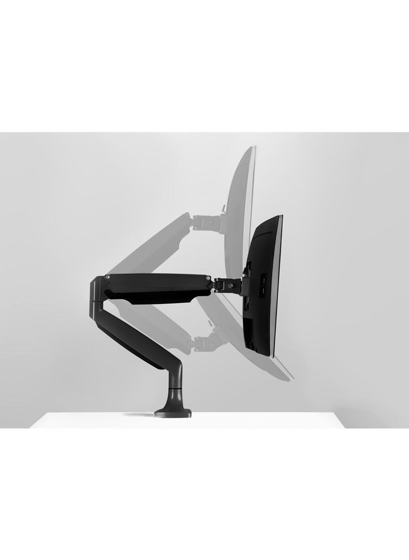 Generic - Single Monitor Arm Desk Mount | Gas Spring Monitor Arm | Full Motion Articulating Height Adjustable | Fits 21 22 23 24 27 30 32 Inch VESA Compatible Computer Screen - Image 1