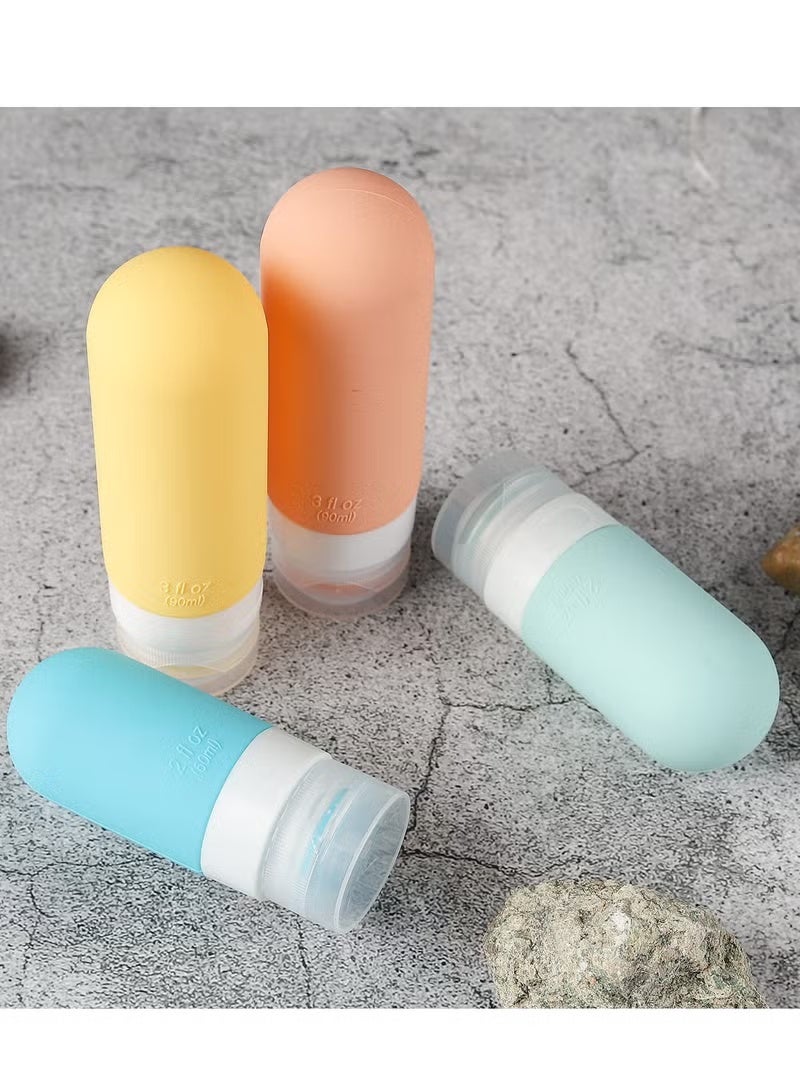 17 pack Travel Bottles for Toiletries,TSA Approved Silicone Travel Containers jar for Toiletries,Leak Proof Refillable Liqus Shampoo And Conditioner Travel Essentials toiletry Bottles - Image 5