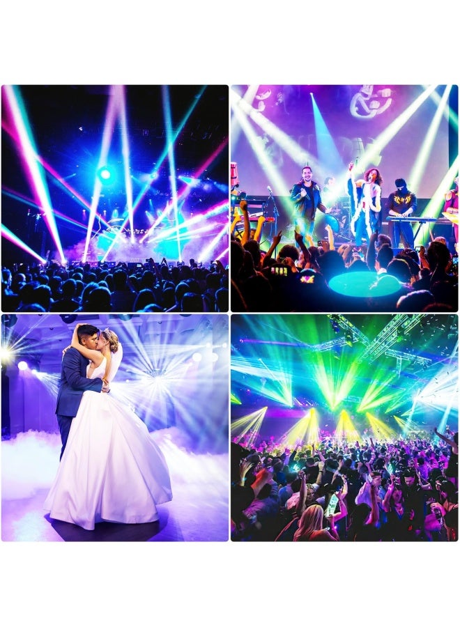 UKing U King DJ Lights Moving Head 8 Color 8 GOBO Stage Lighting LED Spotlight by DMX and Sound Activated Control for Wedding DJ Disco Parties Live Show Bar White-1 Piece - Image 4