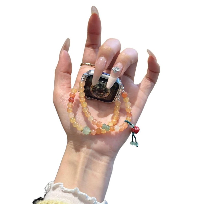سوار ساعة ذكية سوار راتنج متوافق مع Apple Watch / SE بملاءمة قابلة للتعديل وحزام بديل باللون أسود قابل للتعديل 18cm - Image 4