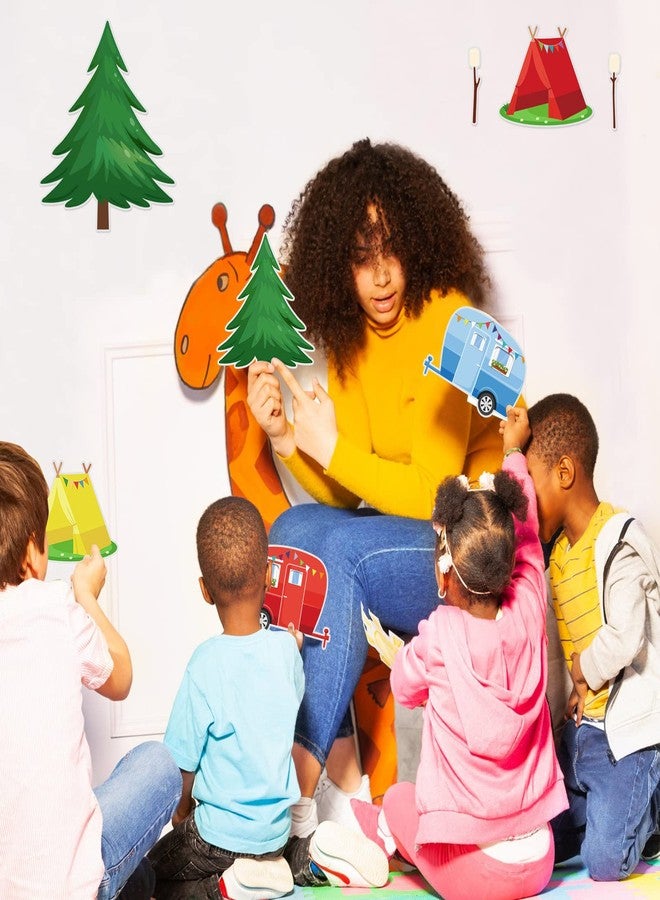 TaoBary 39pcs Camping Bulletin Board Decorations Set, Woodland Classroom Decor with Tent Trailer Campfire Cutouts, Reusable Camping Theme Cutouts for Classroom, Party, Door, Back to School - Image 3