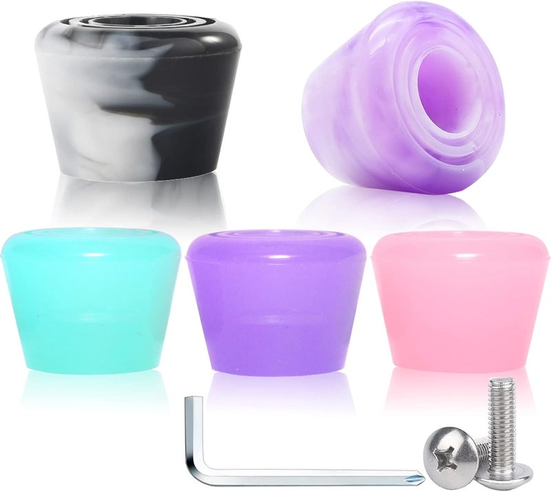 VNAKER PU Rubber Roller Skate Toe Stoppers 1 Pair with Screws - Image 1