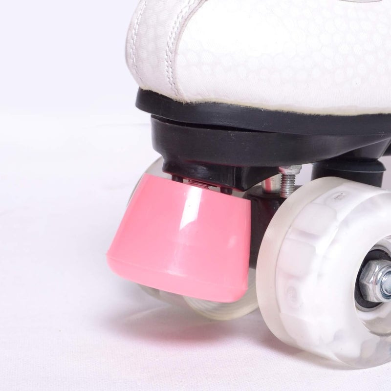 VNAKER PU Rubber Roller Skate Toe Stoppers 1 Pair with Screws - Image 5
