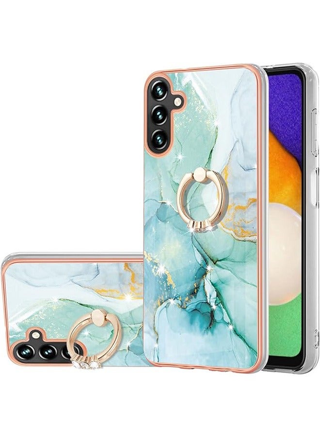 Samsung Galaxy A54 5G Case, Luxury Slim Fit Bumper Protective Shockproof Anti Scratch Non-Slip Cute Phone Cases Cover with Stand Function for Samsung Galaxy A54 5G (Green) - Image 1