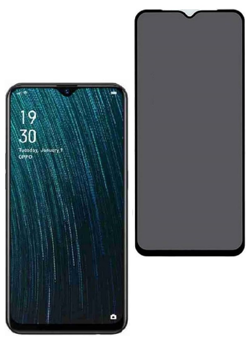 we3 Tempered Glass Screen Protector Anti-Spy Privacy Designed For Oppo A5s Full Screen Coverage And Bubble Free  - Image 1