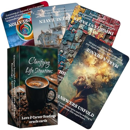 DPEHAKMK Clarifying Life Situations Oracle Cards, Love and Career Oracle Deck for Beginners, Cover All Areas in Life, Love, Spiritual Journey, and Career - Image 1