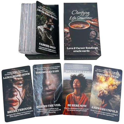 DPEHAKMK Clarifying Life Situations Oracle Cards, Love and Career Oracle Deck for Beginners, Cover All Areas in Life, Love, Spiritual Journey, and Career - Image 5