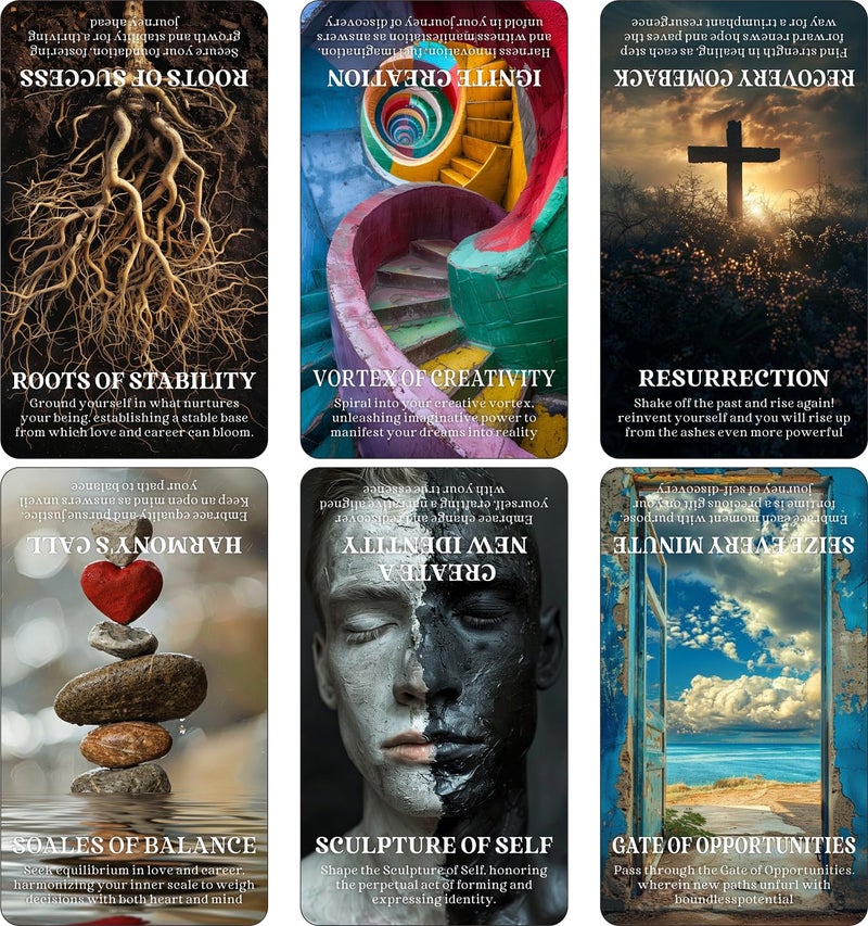 DPEHAKMK Clarifying Life Situations Oracle Cards, Love and Career Oracle Deck for Beginners, Cover All Areas in Life, Love, Spiritual Journey, and Career - Image 2