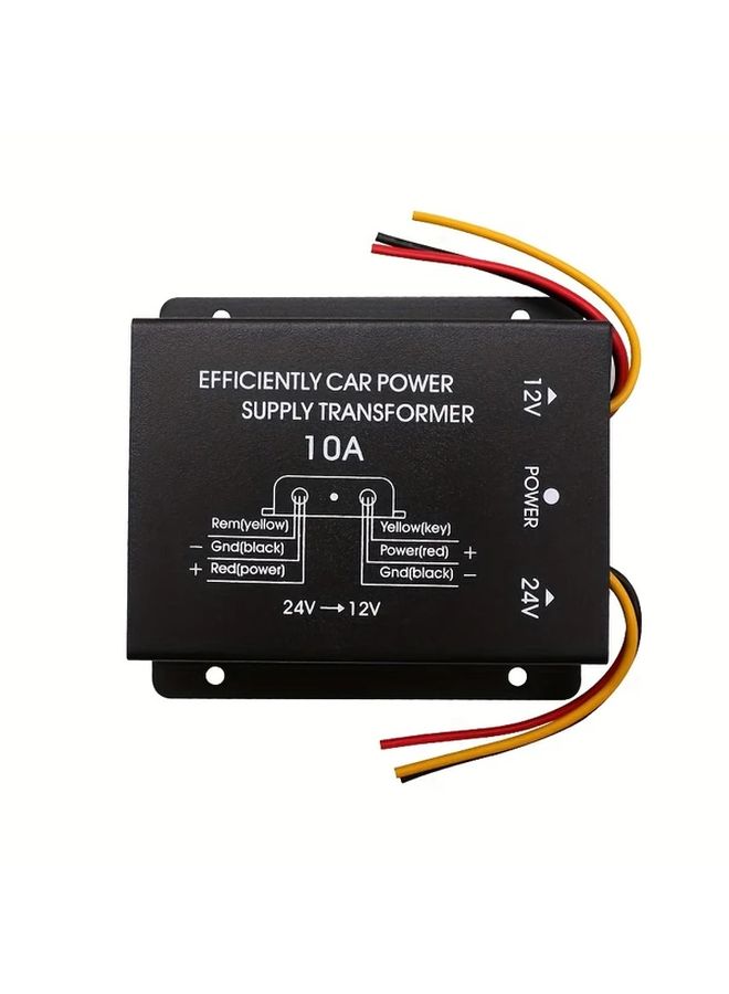 Aluminum Alloy 24V to 12V Buck Converter 30A Car Stereo Power Converter - Image 5
