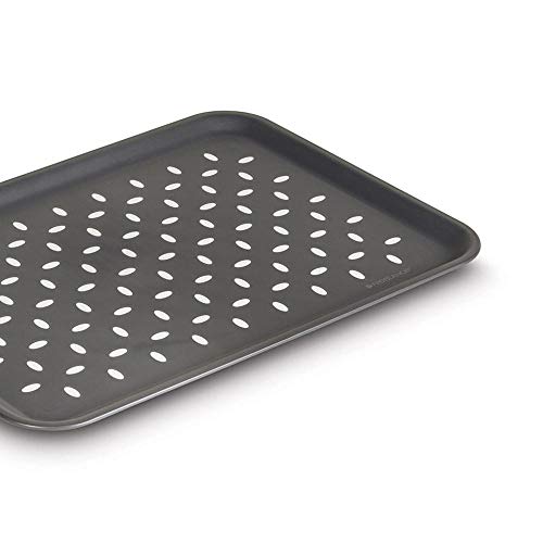 Freelance Anti Slip Serving Tray - 34 x 24 cm - Grey - Non-Slip Rubber Surface, Break-Resistant - Versatile Anti Skid PP Plastic Kitchen & Dining/Coffee Table Trays for Breakfast/Food/Tea - Image 2