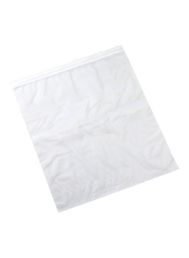 Restaurantware أكياس زيب قابلة لإعادة الإغلاق بحجم 15.3 × 13 بوصة، 100 كيس زيب عالي الوضوح - للوجبات الخفيفة، المكسرات، البذور، الحلوى، والمزيد، أكياس تخزين بلاستيكية شفافة - Image 1