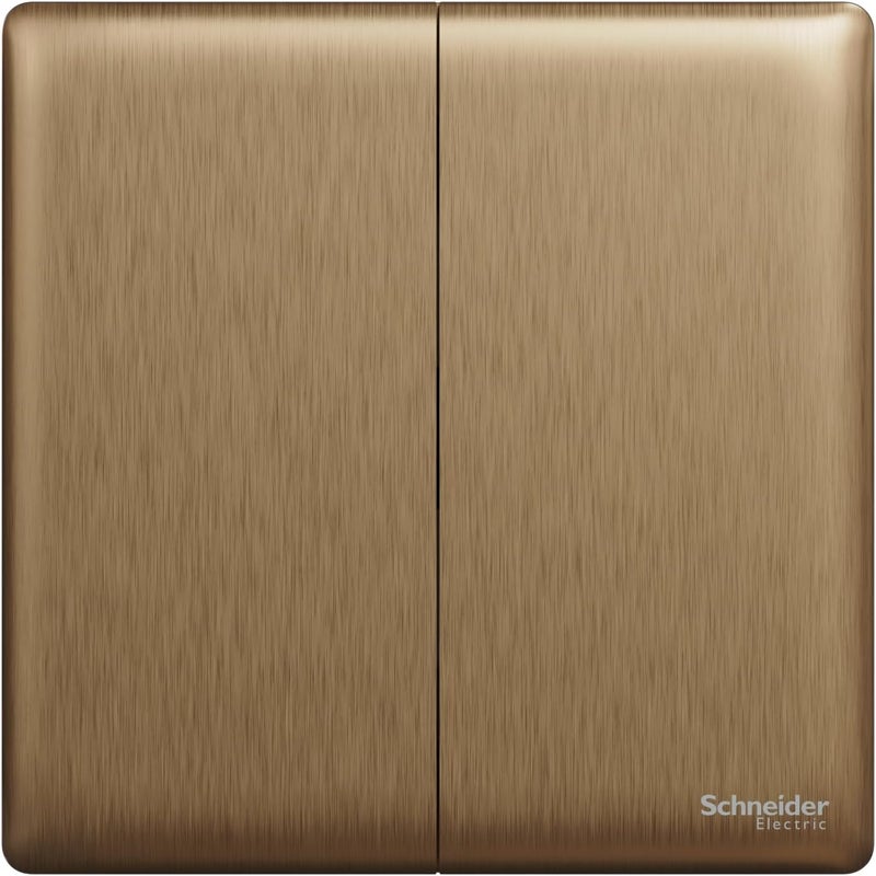 Schneider مفتاح ثنائي الاتجاه 2-جماعة من شنايدر إلكتريك يونيكا X - برونزي داكن - Image 1