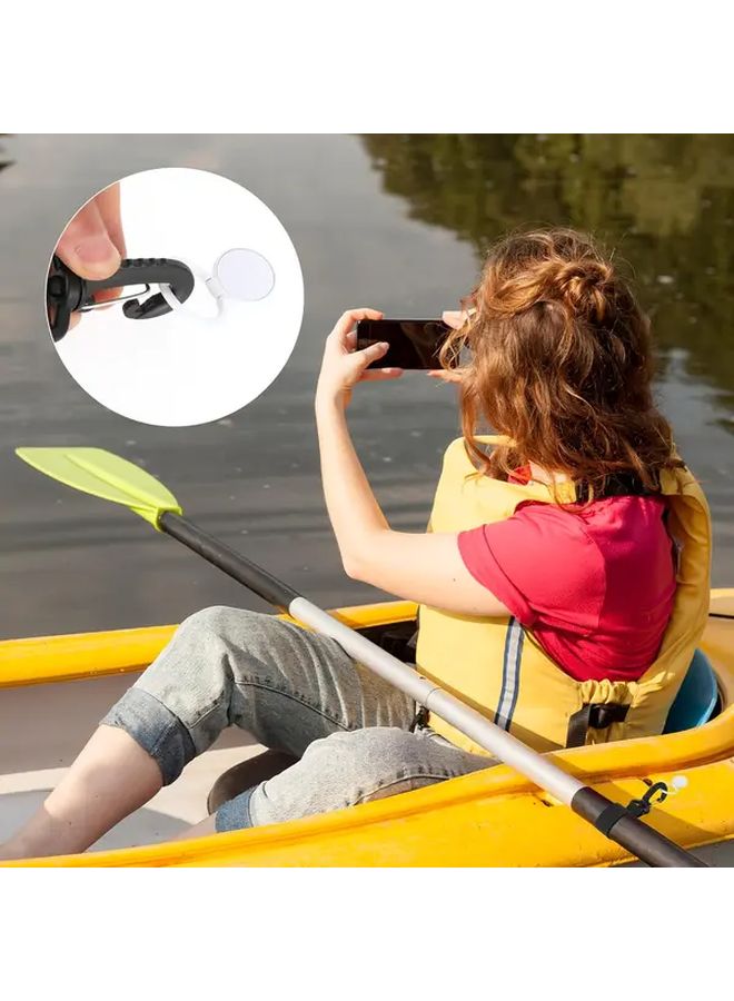 5 قطع مشبك مجداف كاياك أسود ثقيل مع حزام بحري بمشبك آمن - Image 5