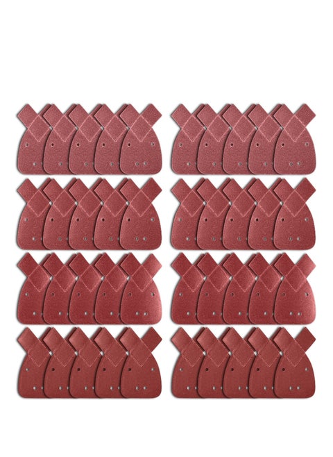 40pcs Black and Decker Mouse Sander Pads, Sanding Pads for Mouse Sander, Mouse Sanding Sheets with Extra 2 Tips for Replacement Assorted 40 60 80 120 Grits to Fit Black and Decker Detail Palm Sander