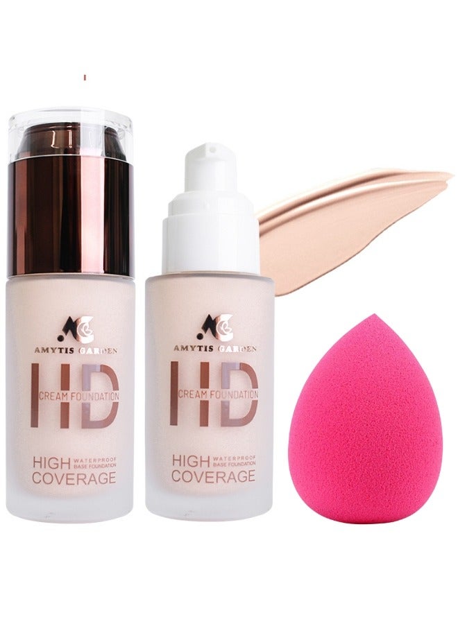 كريم أساس تغطية عالية ضد الماء استعمال يومي للعمل 104