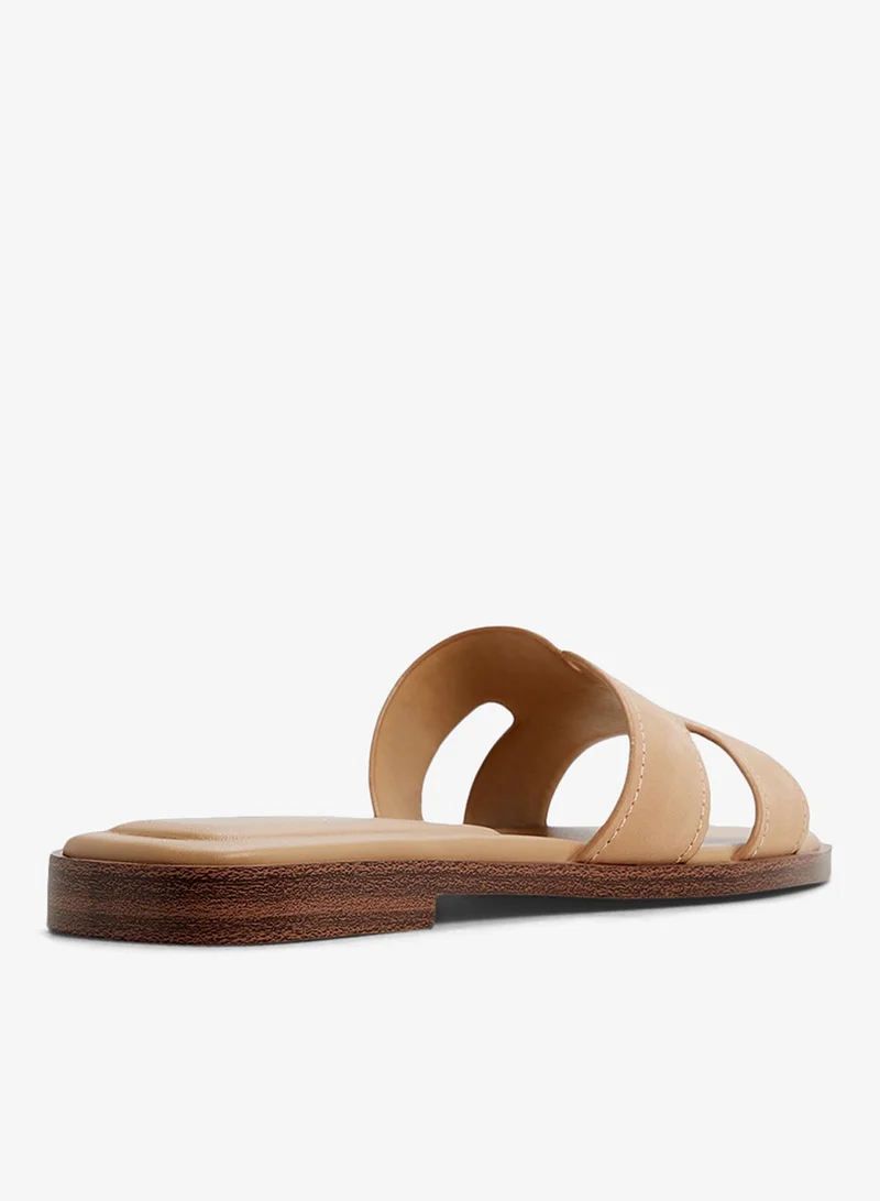 Aldo MEDIUM BEIGE Itsandal Flat Sandals for Women | Best Price UAE