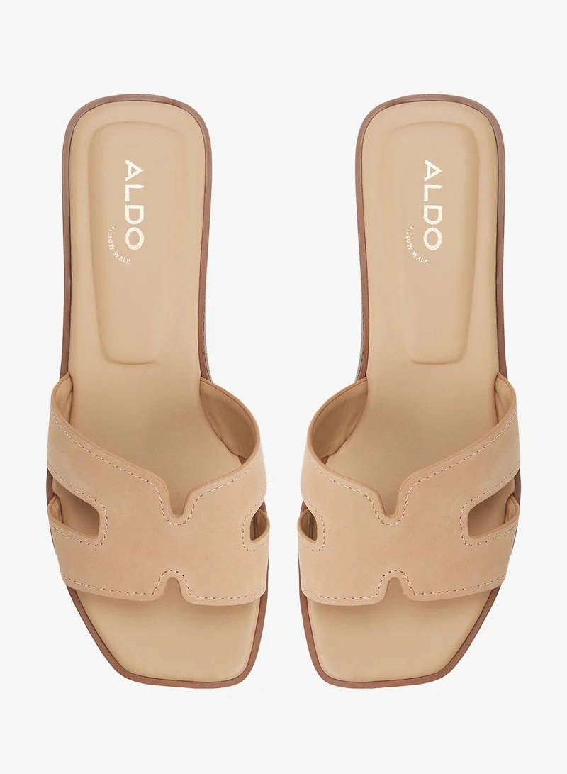 Aldo MEDIUM BEIGE Itsandal Flat Sandals for Women | Best Price UAE