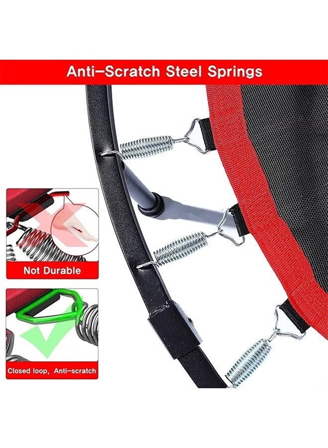 بيوينتي قابل للطي ترامبولين 40 بوصة ريباوندر قابل للتعديل مقبض المنزل معدات صالة الألعاب الرياضية للبالغين الأطفال داخلي في الهواء الطلق هادئ ارتداد تدريب اللياقة البدنية دعم الاستقرار المحمولة أداة التمرين المدمجة - Image 3