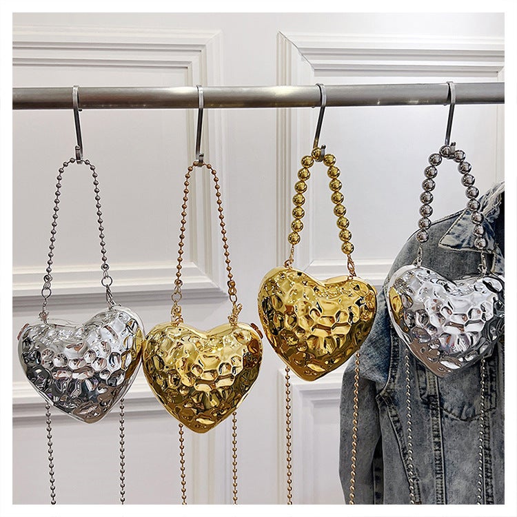 Acrylic Evening Bag Fashion Ice Crack Love Bag 2024 Beaded Portable Crossbody Women'S Bag - Image 5