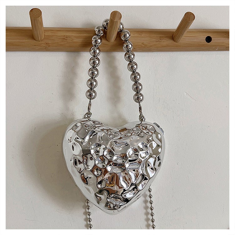 Acrylic Evening Bag Fashion Ice Crack Love Bag 2024 Beaded Portable Crossbody Women'S Bag - Image 4