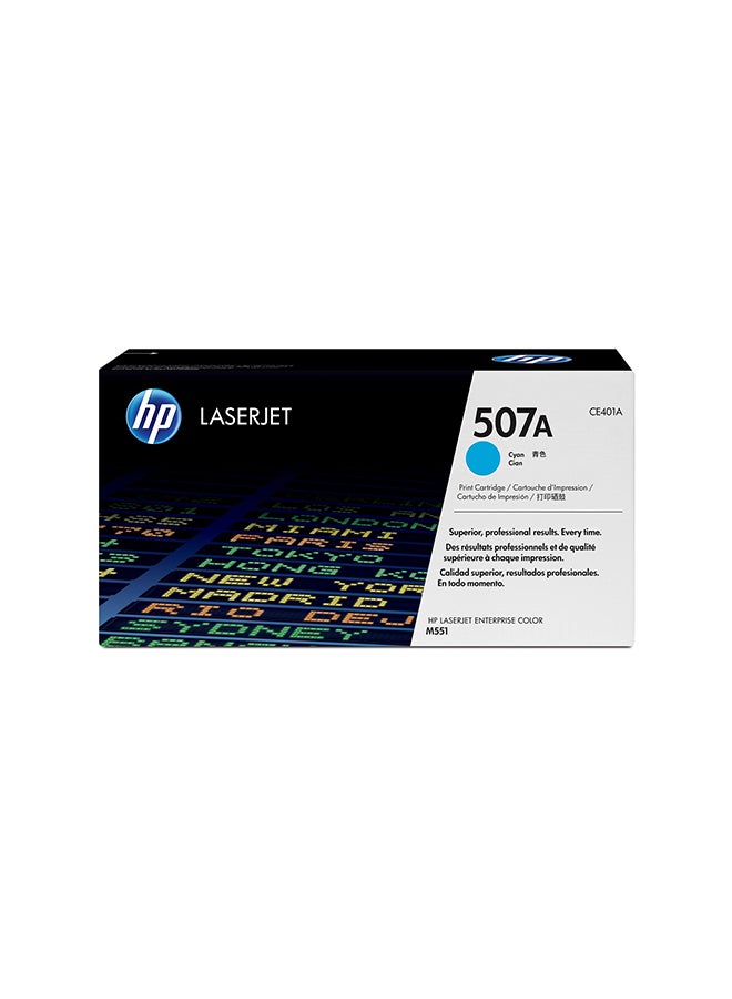 خرطوشة حبر 507A للطابعات، طراز CE401A أزرق سماوي