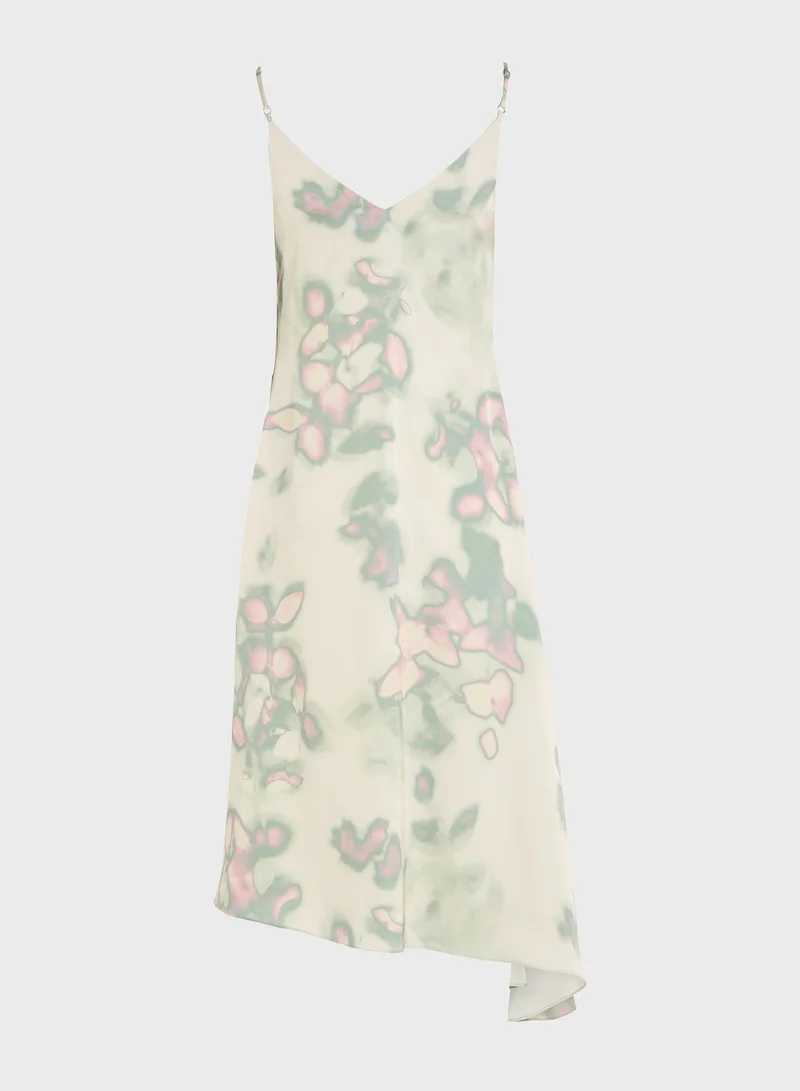 CALVIN KLEIN Strappy Printed Dress