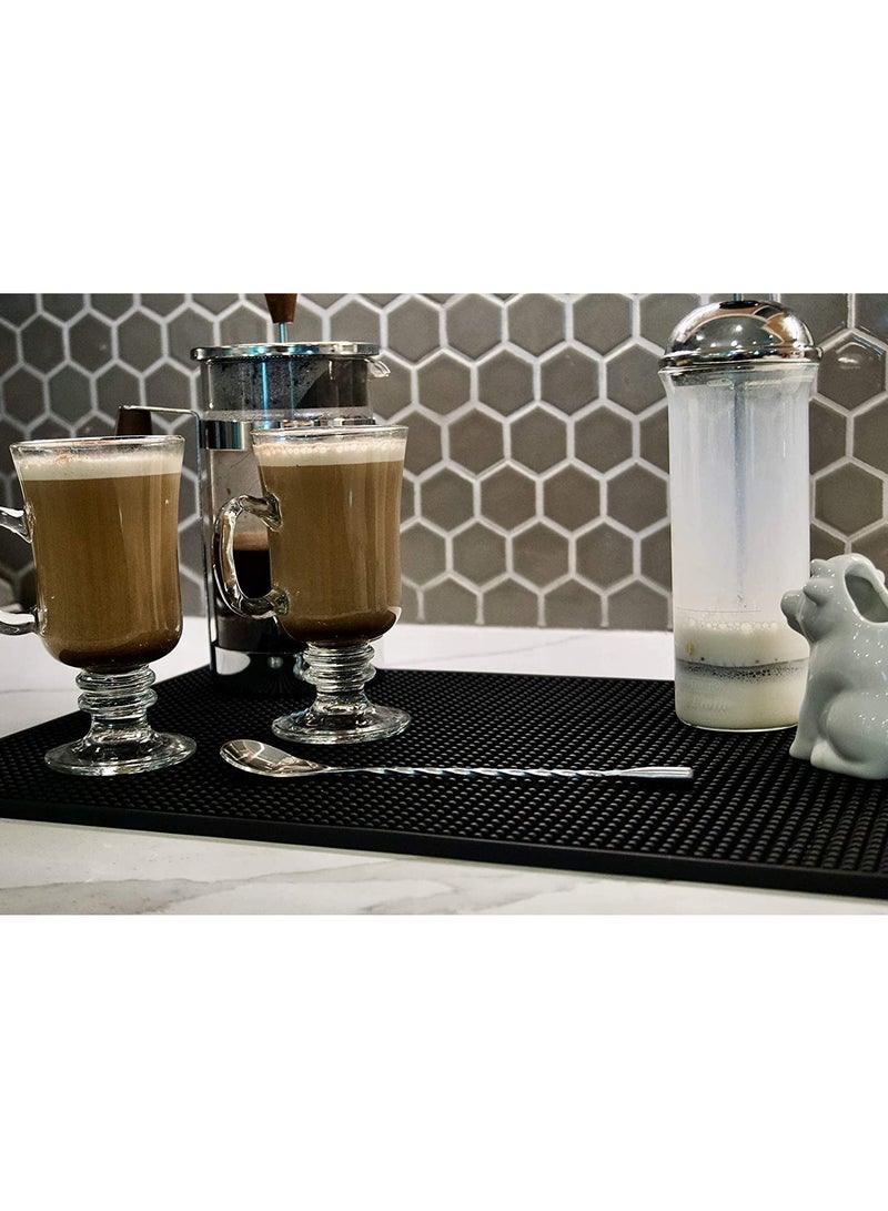 Y&D Bar Mat 18 x 12, Thick Durable and Stylish for Spills, Coffee Under Maker, Non Slip, Non-Toxic, Service For Coffee, Bars, Restaurants Counter Top  - Image 2
