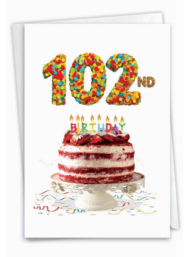 NobleWorks 55Th Funny Card For Birthday Milestone Bday Of 55 Years Celebrate And Congrats Notecard With Envelope Word Count 55 C9413Mbg - Image 1
