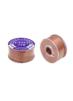 Japanese Beading Thread, Wax-Coated, Nylon, Non-Elastic, Colorful Brown