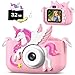 Cimizi Upgrade Kids Camera for Boys Girls Toddler Digital Selfie Camera with Cute Protective Cover and 32G SD Card Christmas Birthday Gifts Toys for 3 4 5 6 7 8 9 10 11 12 Years Old Little Girls and Boys - Image 2