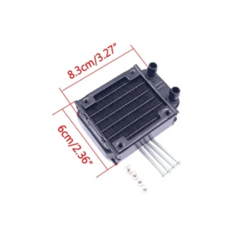 CentIoT - Radiator Water Cooler Tubes Heat Exchanger Aluminum Water Cooling CPU Heat Sink - For Gaming Computer and Peltier (60mm) - Image 5