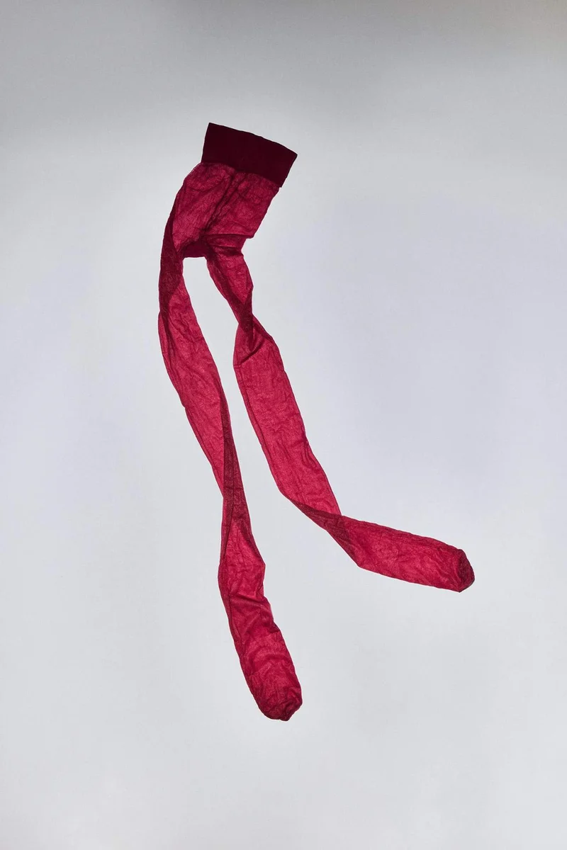 Defacto Woman Burgundy 5 Denier Pantyhose