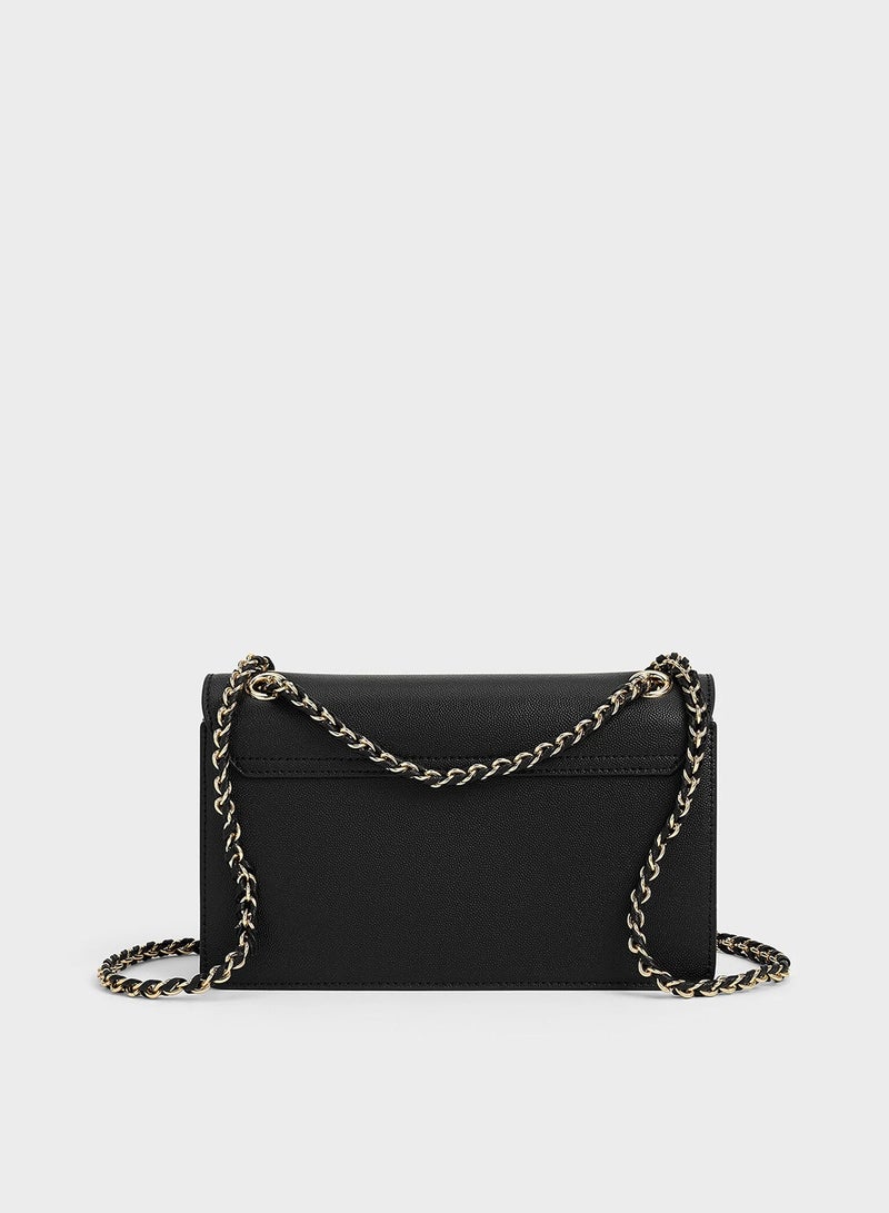 Charles & Keith Everline Square Buckle Chain Bag - Image 5