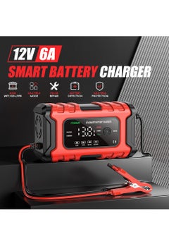 Angmei Car Jump Starter 28000mah Water-Resistant Battery Jumper Starter Portable Battery Charger Smart Car Battery Charger,Trickle Charger,Battery Maintainer and Desulfator,for Car Motorcycle  - Image 2