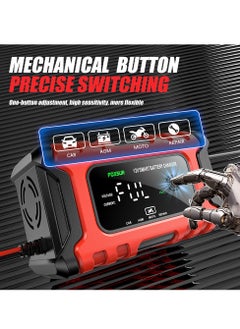 Angmei Car Jump Starter 28000mah Water-Resistant Battery Jumper Starter Portable Battery Charger Smart Car Battery Charger,Trickle Charger,Battery Maintainer and Desulfator,for Car Motorcycle  - Image 5