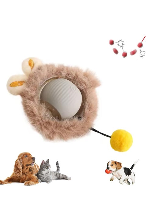 Durable Cat Toy, Automatic Interactive Bouncing Ball with String, Self-Play Fun for Cats, Pet Entertainment Toy