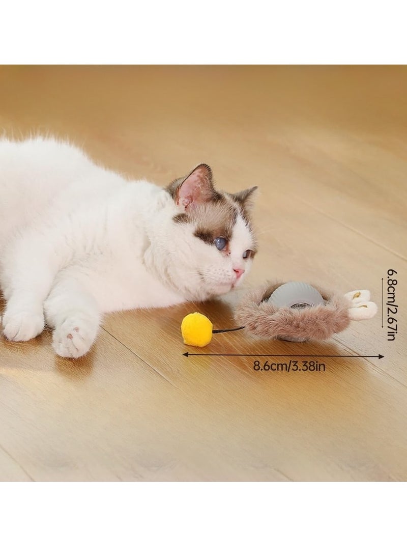 Durable Cat Toy, Automatic Interactive Bouncing Ball with String, Self-Play Fun for Cats, Pet Entertainment Toy