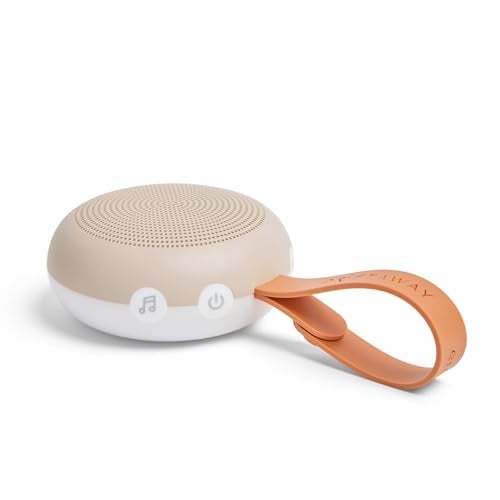ergoPouch Drift Away White Noise Machine Portable Sound Therapy for Baby Adult 7 Soothing Sounds Rechargeable Battery Adjustable Light Home Travel and Registry Gift