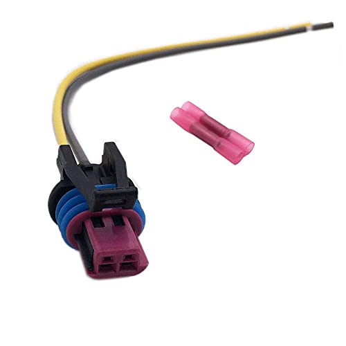 IBVIBV for GM LS 2-Wire Pigtail - Coolant Temperature Sensor Connector - Water Temp LS1 Plug Radiator Switch OEM Color LS1 LS3 LS2 LQ4 LQ9 LS6 L92 L99 L33 LR4 - Image 1