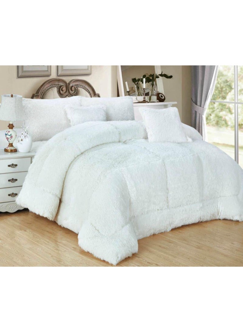 Horse Royal faux fur double bedspread to give you warmth and elegance - Image 1