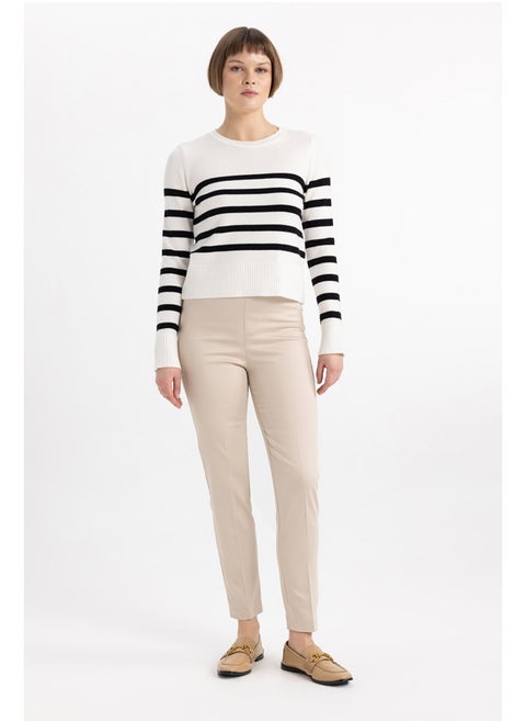 Woman Smart Casual Valentina-Cigarette Woven Trousers