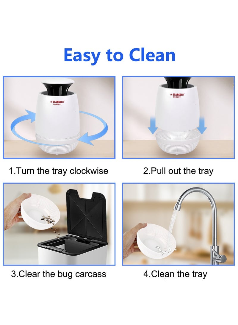 Stargold Insects Killer UV Light Mosquito Killer 5W For Restaurant, Office, Kitchen, Bedroom-White - Image 3