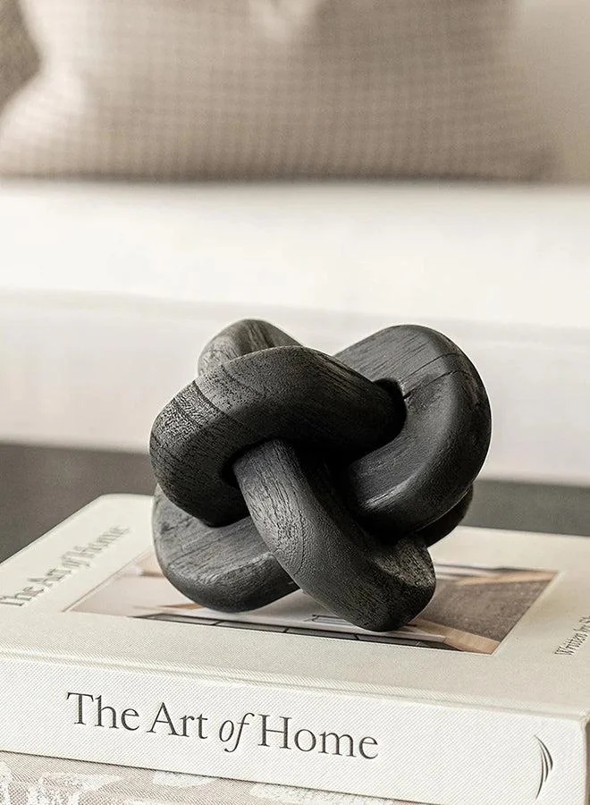 KNOT HOME Raneen Arneson Interlocked Oval Buckles Knot Home Designer Accessory for Bedroom Living Dining Room Office Area Décor